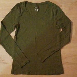 Merona olive long sleeve shirt